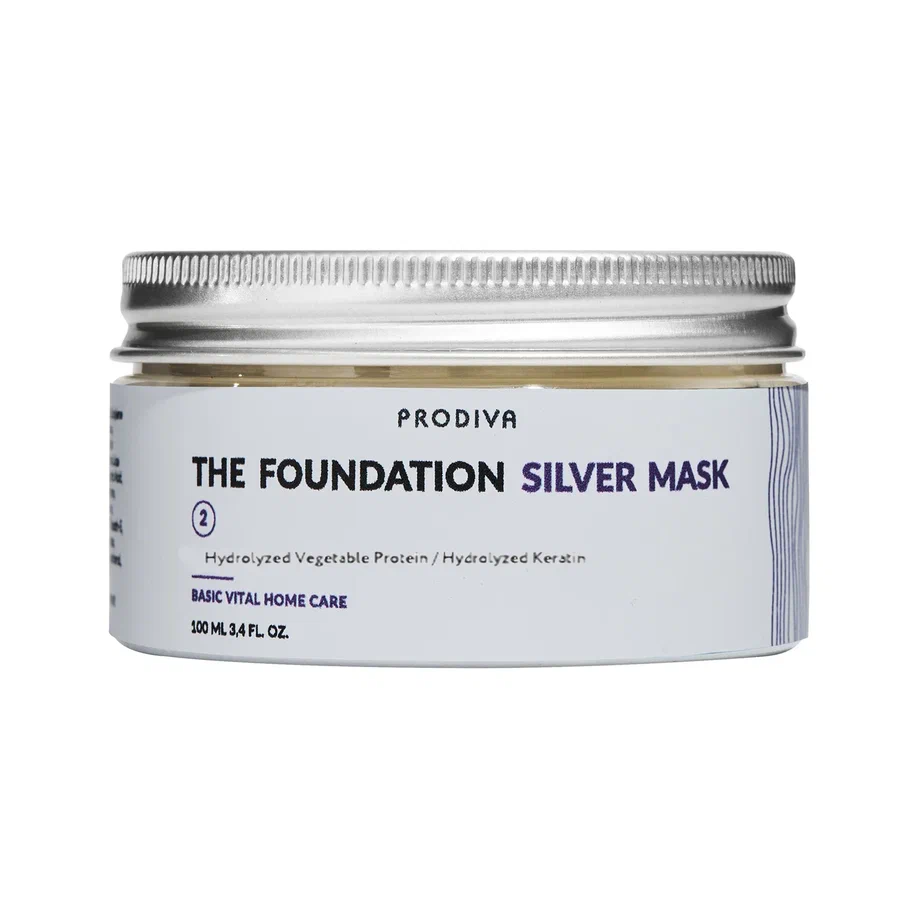 Маска для осветлённых и обесцвеченных волос Prodiva The Foundation Silver Mask, 100 мл