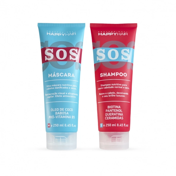 Комплект Happy Hair SOS шампунь + маска комплект 250/250 мл