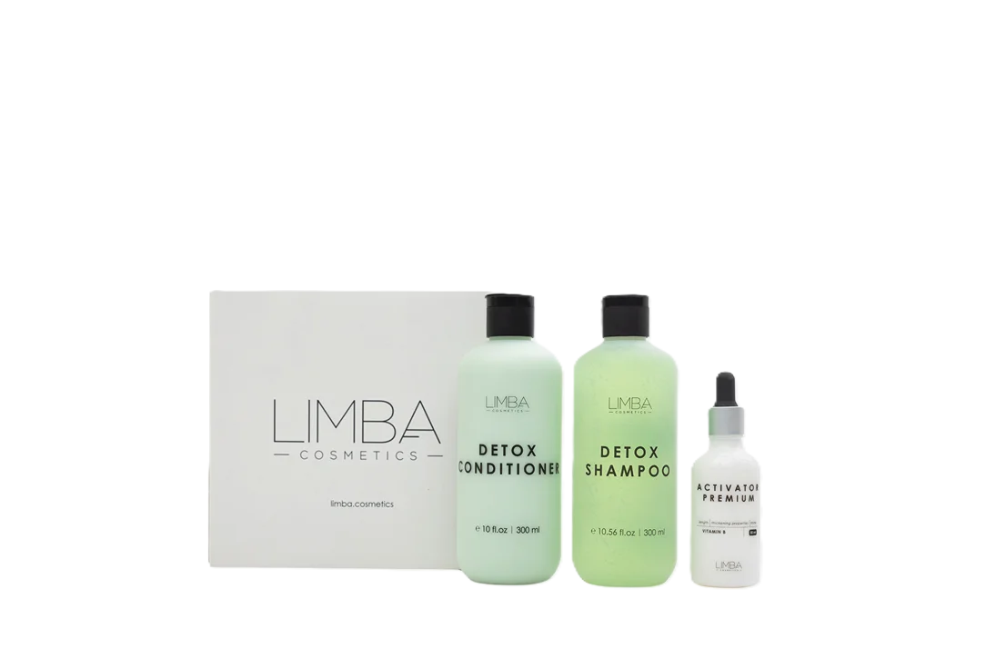 Набор для волос Limba Detox: шампунь, кондиционер и активатор