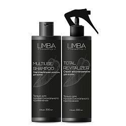 Набор для восстановления волос Limba Cosmetics Total Revitalizer, 300/300 мл