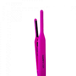 Утюжок Happy Hair Titanium узкие пластины 8 мм, титан, 232С, Розовый
