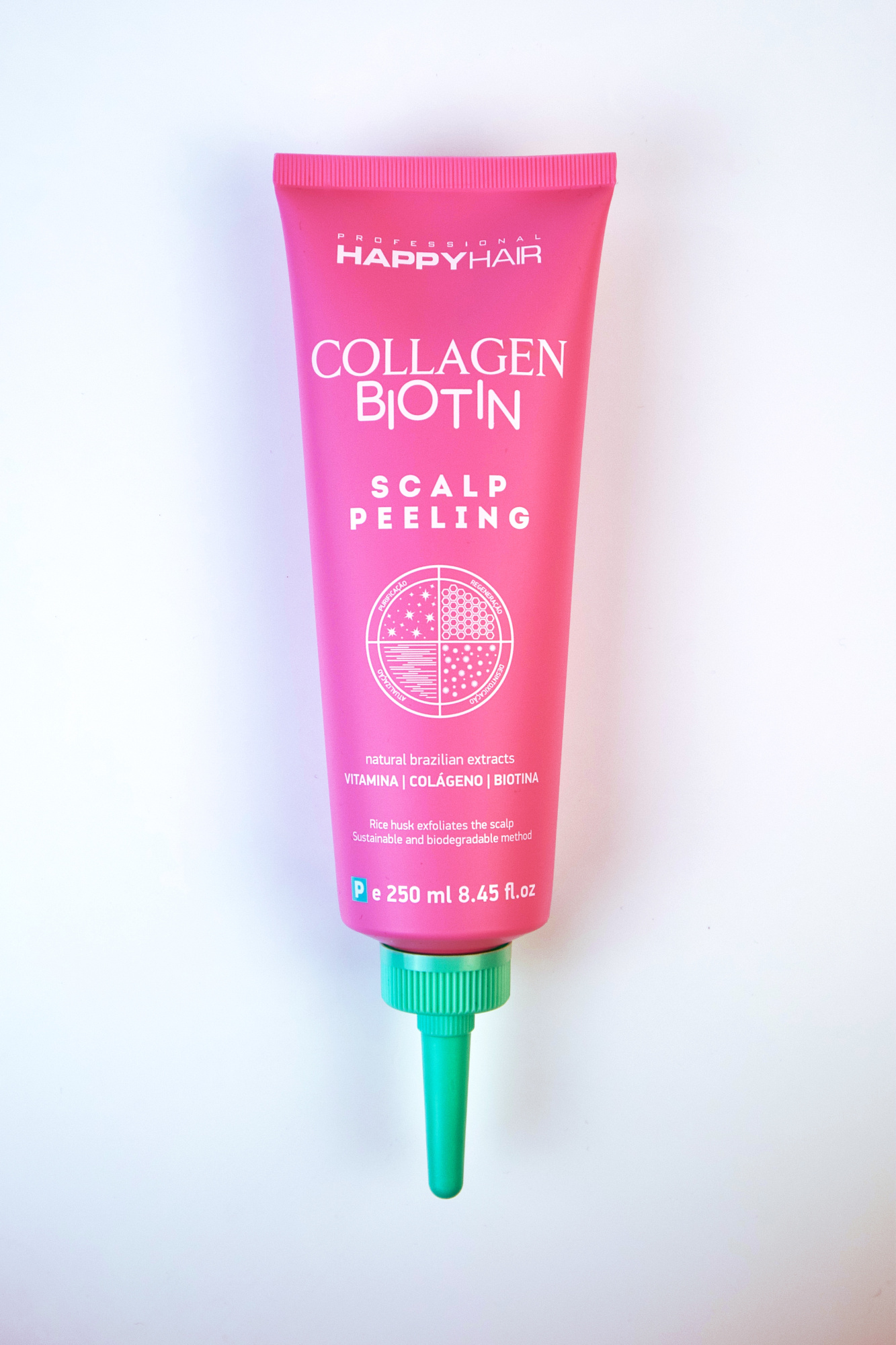 Happy Hair collagen biotin peeling with mint cold пилинг 250 мл