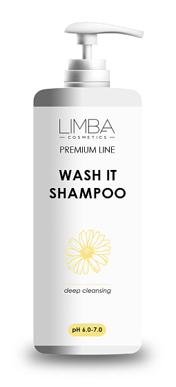 Шампунь глубокой очистки Limba Cosmetics WASH IT Shampoo, 2000 мл