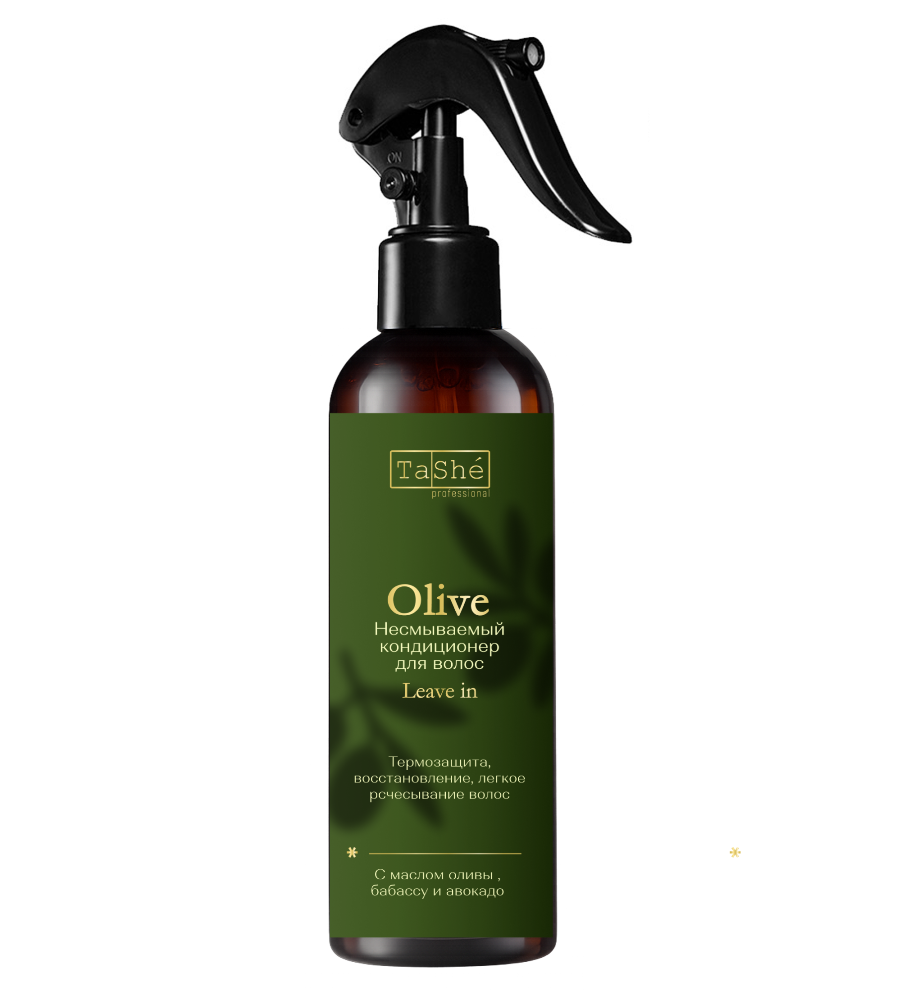 Несмываемый кондиционер для волос Tashe professional Olive Leave-in conditioner for hair, 200 мл