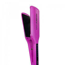 Утюжок Happy Hair Titanium широкие пластины 55 мм., титан, 232С, розовый